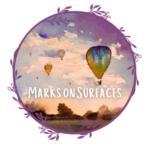 round logo for Marks on Surfaces